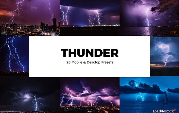 20 Thunder Lightroom Presets & LUTs