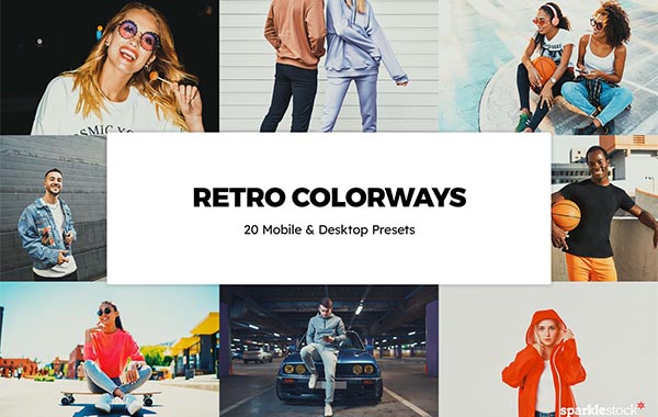 20 Retro-Farbgebungen Lightroom Presets und LUTs