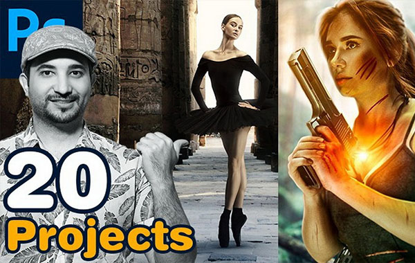 Photoshop Masterclass – 20 Compositing Projects