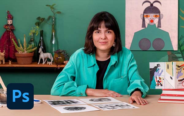 Illustrated Scenes Using Traditional Techniques on Photoshop by Jimena Estíbaliz