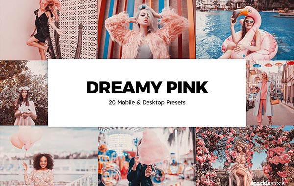 20 Verträumte rosa Lightroom Presets und LUTs