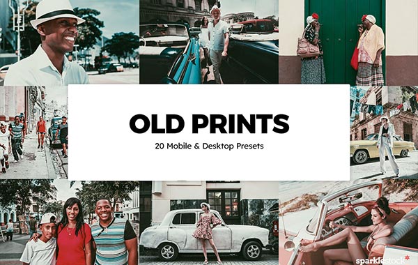 20 alte Drucke Lightroom Presets & LUTs
