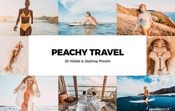 20 Peachy Travel Lightroom Presets und LUTs