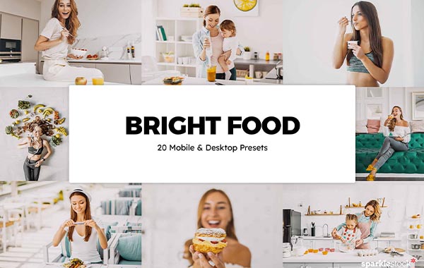 20 Bright Food Lightroom Presets and LUTs