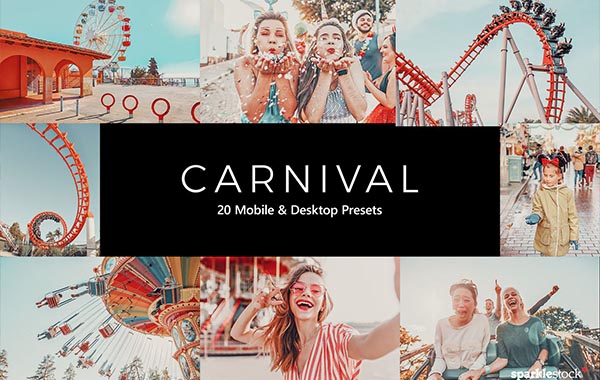 20 Carnival Lightroom Presets & LUTs