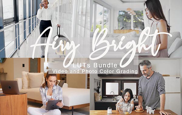Luftige helle LUTs Bundle