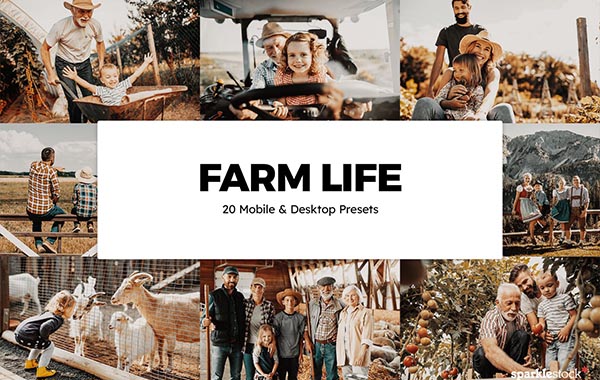 20 Farmleben Lightroom Presets und LUTs