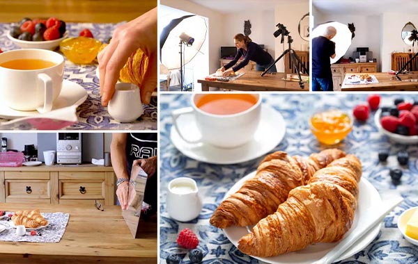 Simple food photography setup – Croissant by Karl Taylor