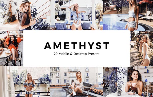 20 Amethyst Lightroom Presets  LUTs