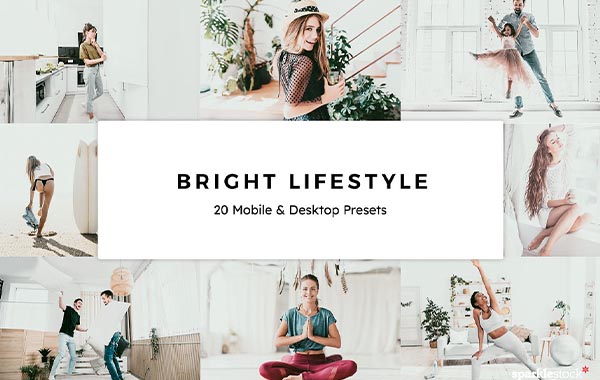 20 Bright Lifestyle LR Presets LUTs