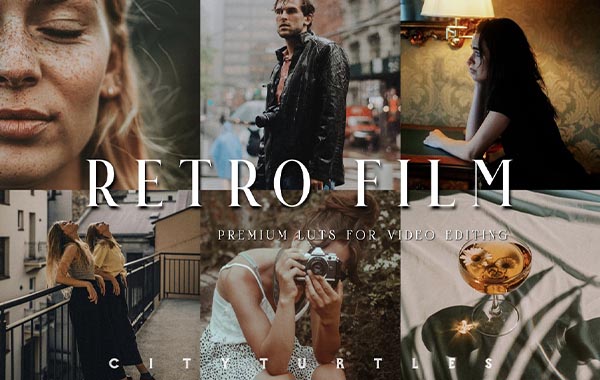 Retro Film LUTs for Video Editing