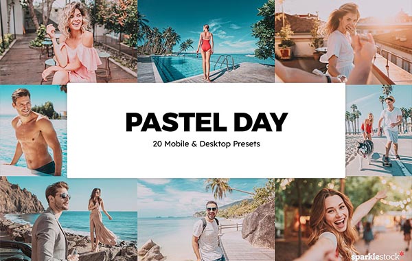 20 Pastel Day Lightroom Presets LUTs