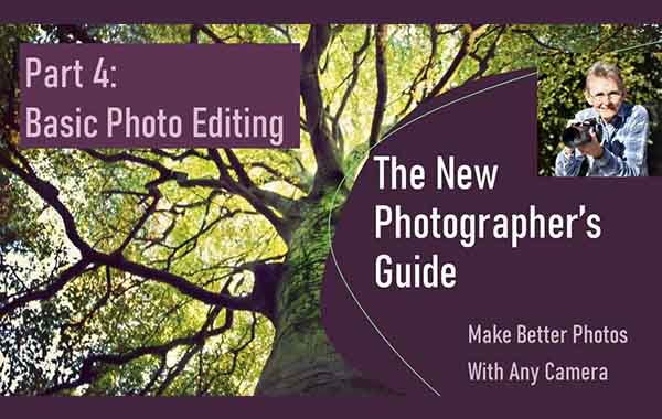 The New Photographer’s Guide: Basic Photo Editing with Sheila Foraker