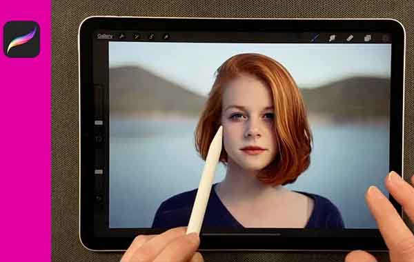 How To Edit / Retouch Photos with PROCREATE – For Beginners with Kristina Joy